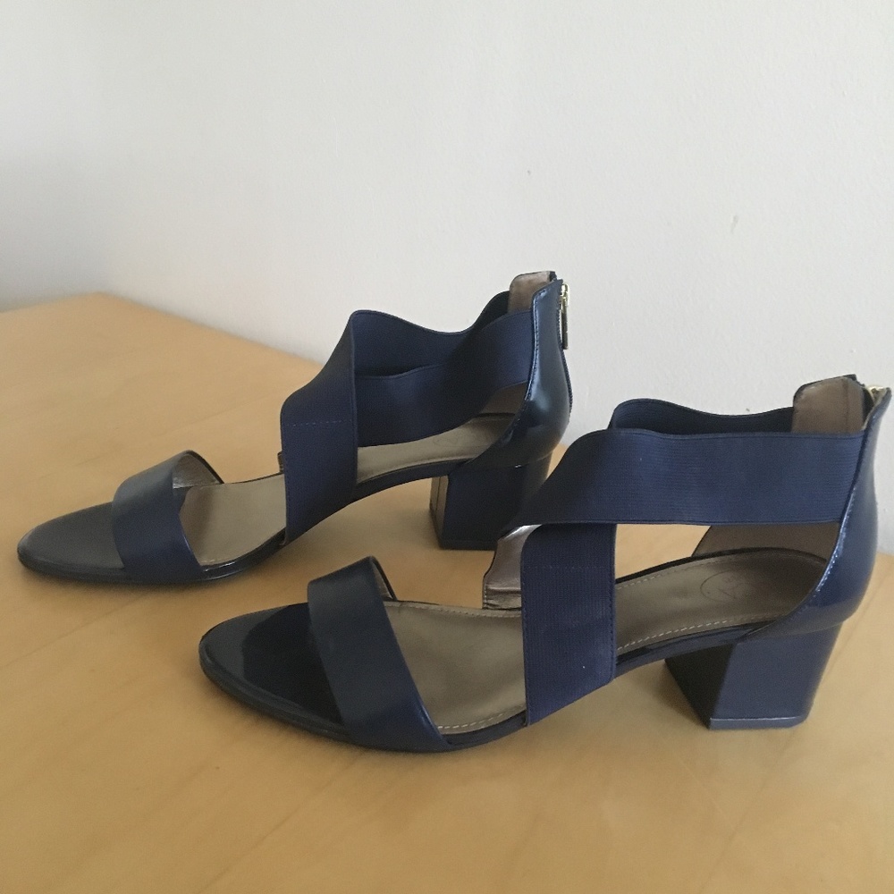 Blue CIRCA Joan & David low heel sandal